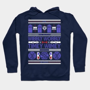 Timey Wimey Ugly Sweater Hoodie